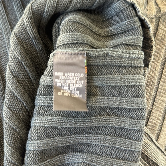 Kenneth Cole grey long sleeved zip up cardigan sweater XL - Picture 5 of 5